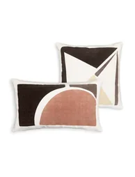Nikki Graphic Velvet 100% Cotton Rectangular Cushion Cover - 2
