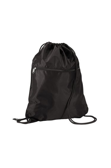 Quadra Premium Drawstring Bag - Black
