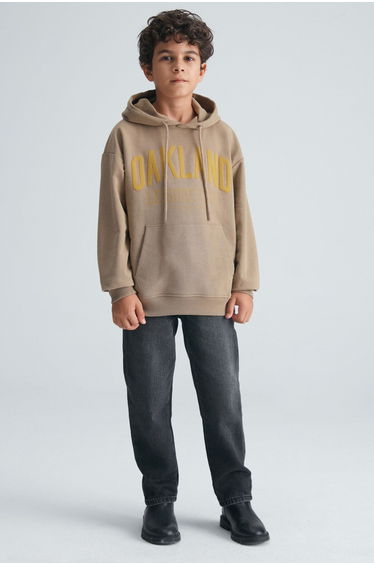 Roy Boy 100% Cotton Hooded Mink Sweatshirt
