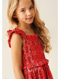 Ava Hanky Hem Bandana Print Dress - 5