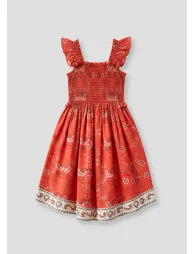 Ava Hanky Hem Bandana Print Dress - 2