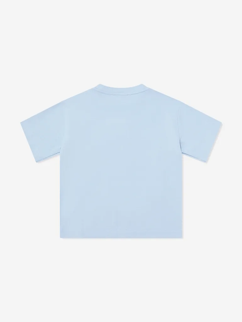 Emporio Armani Boys Logo T-Shirt in Blue - 1