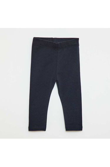 Plain Long Leggings BLUE