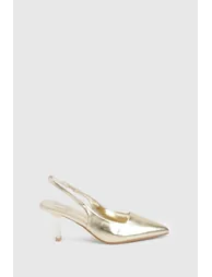 Low Stiletto Slingback Court - gold - 2