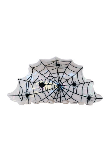 Wicked Spider Web Acrylic Hair Claw