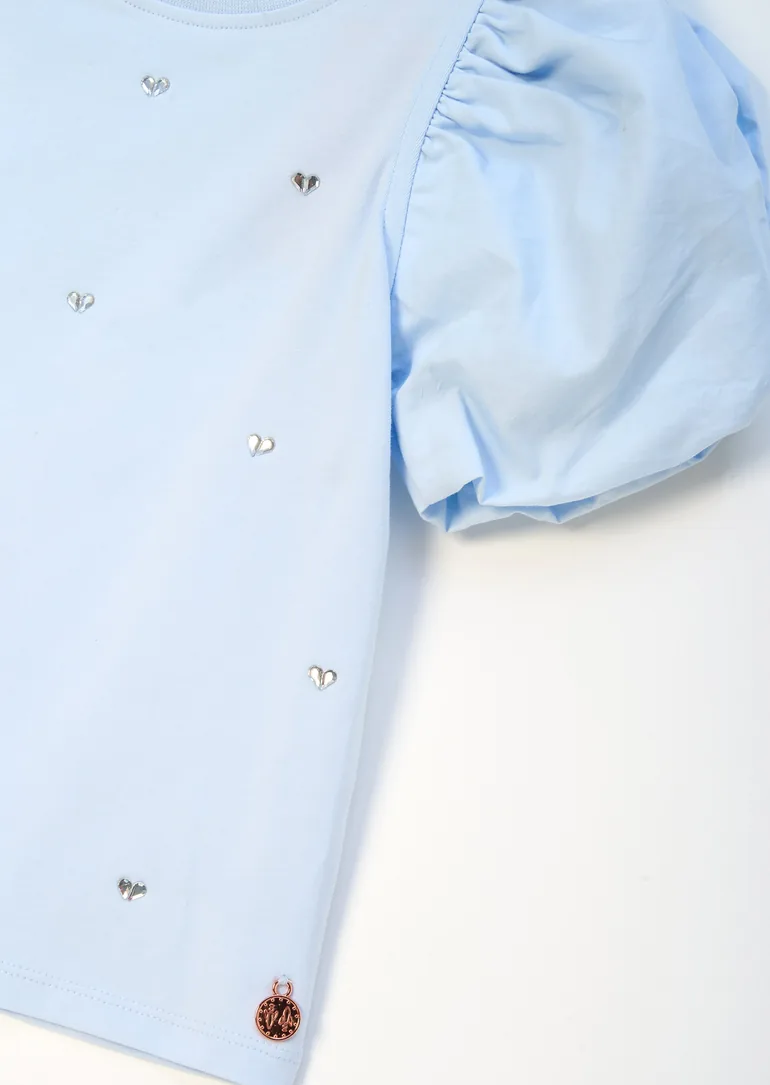 Reyna Diamonte Puff Sleeve Tee - 5