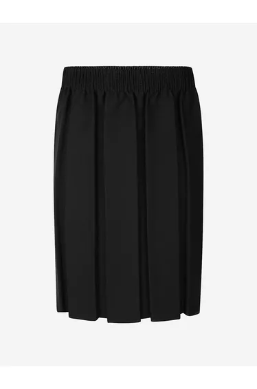 Zeco Girls School Box Pleat Skirt in Black