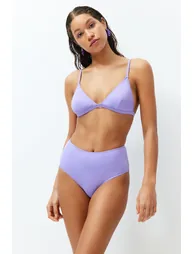 Lilac High Waist Bikini Bottom