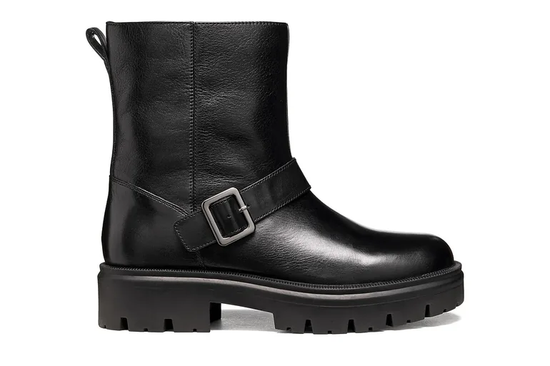 Klargena Leather Biker Boots