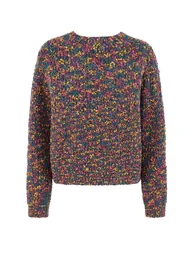 Multi-Colored Soft Textured Gradient Yarn Knitwear Cardigan - 7