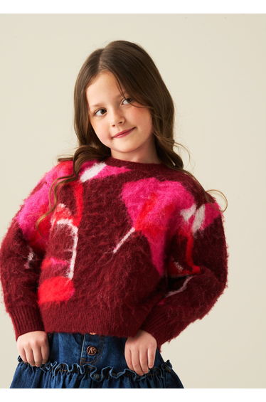 Ellie Flower Brushed Knit Jumper product thumbnail 2