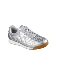 BOBS BILLIE WILD COMFORT Quilted Faux Lace Sneaker Silver