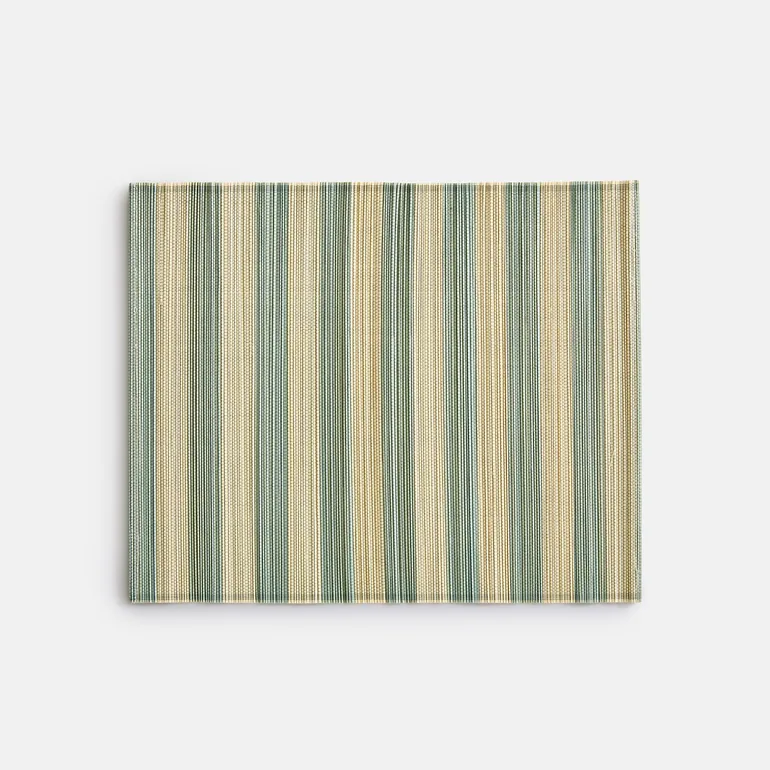 Set of 4 Paoli Striped Bamboo Placemats - 1