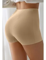 High-Waisted Breathable Smoothing Shaping Shorts in Nude - 2