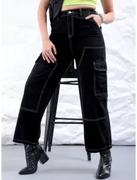 Women Carpenter Fit Cargo Jeans