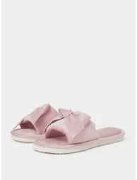 Pink Knot Detail Bedroom Slippers - 1