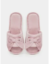 Pink Knot Detail Bedroom Slippers - 4
