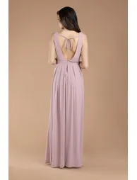 TFNC Kesha Pale Mauve Maxi Dress - 4