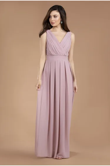 TFNC Kesha Pale Mauve Maxi Dress