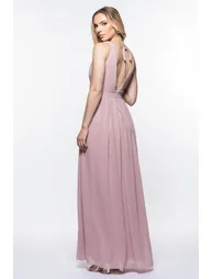 TFNC Kesha Pale Mauve Maxi Dress - 8