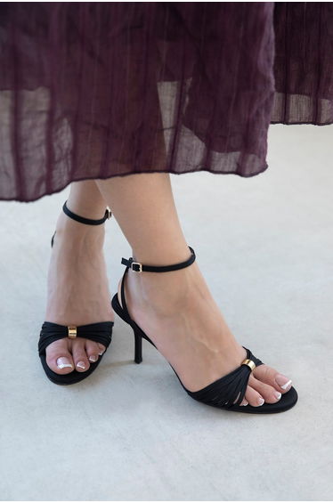 Madiwa Women's Heeled Satin Sandals product thumbnail 2