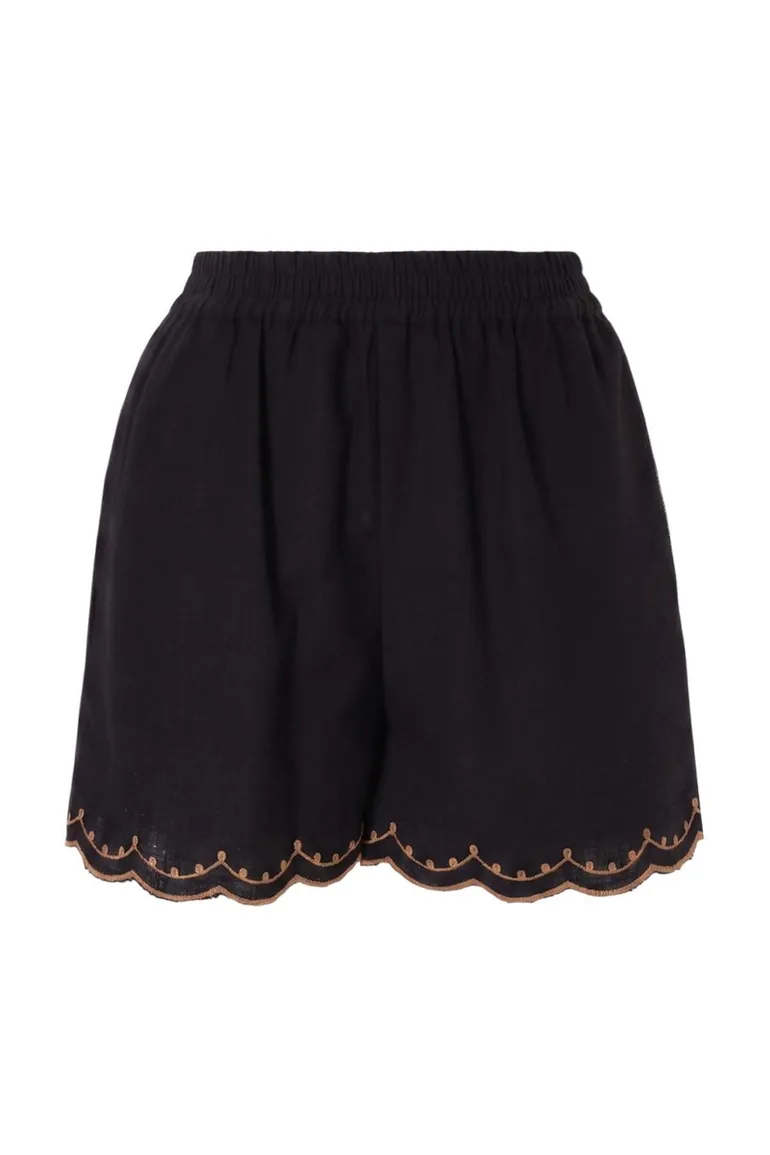Black Woven Bottom - Top Set - 7