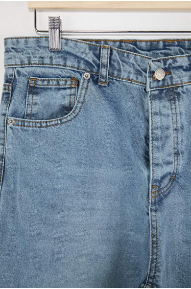 Light Blue Baggy/Wide Fit Loose Jeans product thumbnail 4