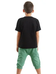 Dozer is on the Road Boy's T-shirt Capri Shorts Set - 2