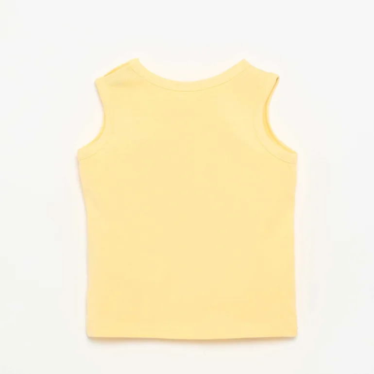 Tank Top with Chest Patch YELLOW - 2