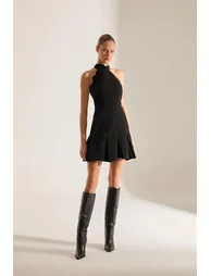 Sante Rose Detailed Flounce Mini Dress