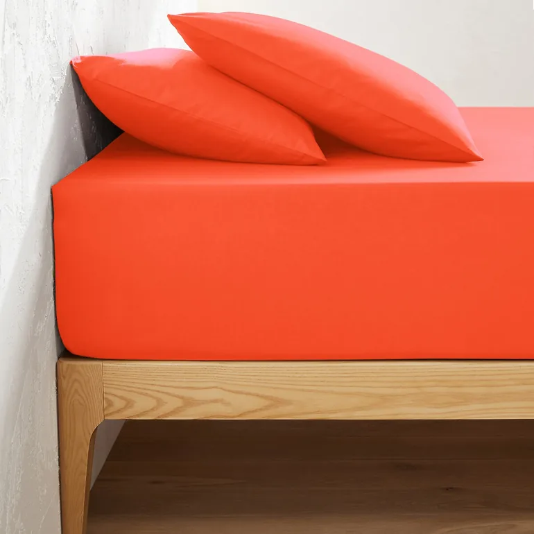 Scenario Plain Cotton Fitted Sheet For Deep Mattresses (32cm)