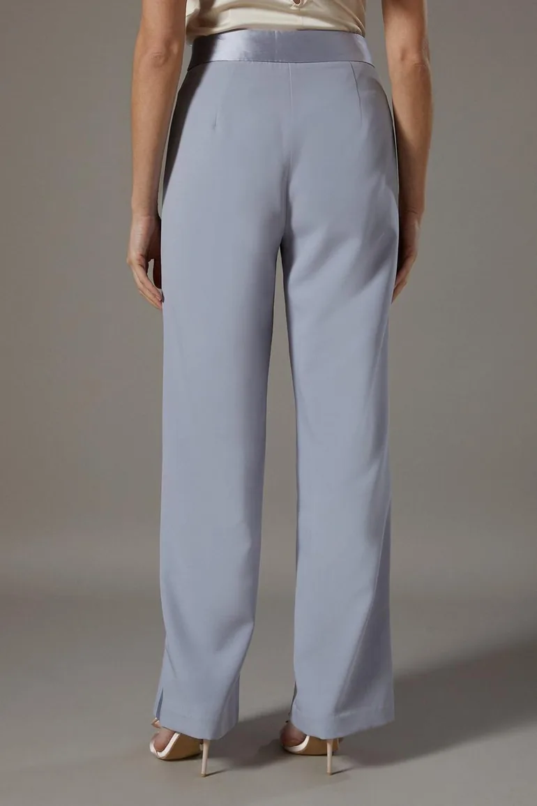 Satin Twill Panel Trouser - 2