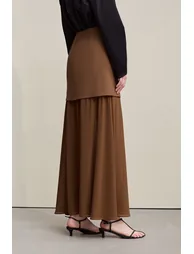 Color Block Patchwork Skirt - 2