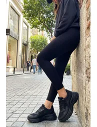 Black-Black Women's Sneaker - 2