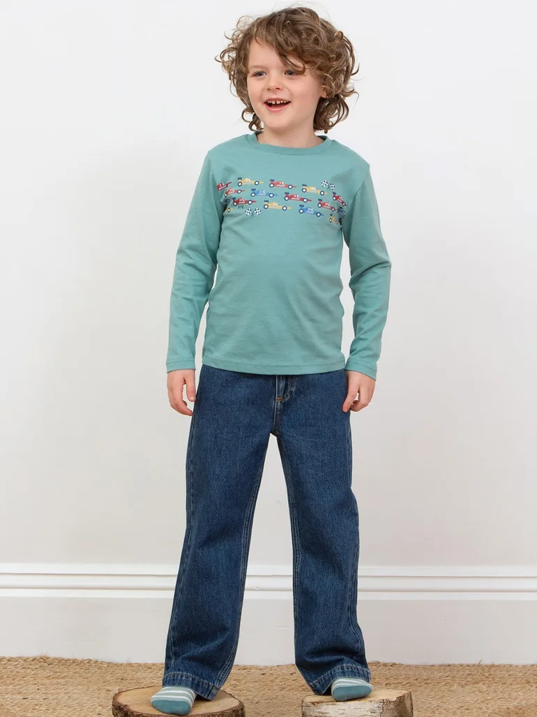 Relaxed denim jeans