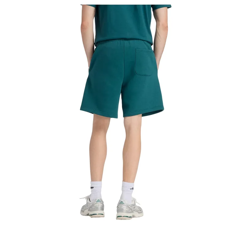 New Balance Mens Essentials Fleece Shorts - Green - 1