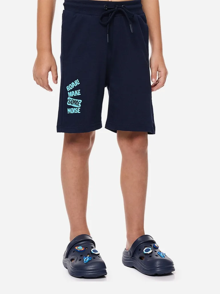 Dinosaur Graphic Print T-Shirt and Drawstring Shorts Set - 3