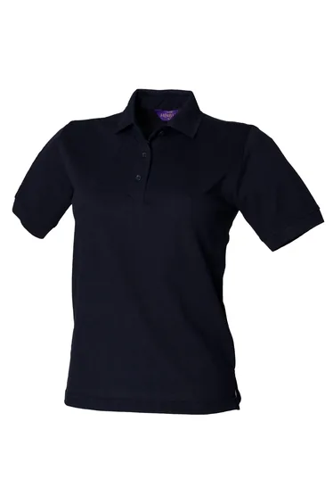 Henbury Womens/Ladies 65/35 Polo Shirt - Navy