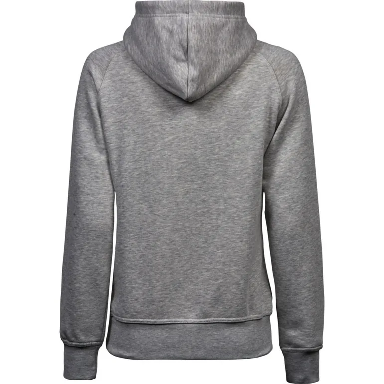 Tee Jays Womens/Ladies Hooded Sweatshirt - Heather Grey - 1