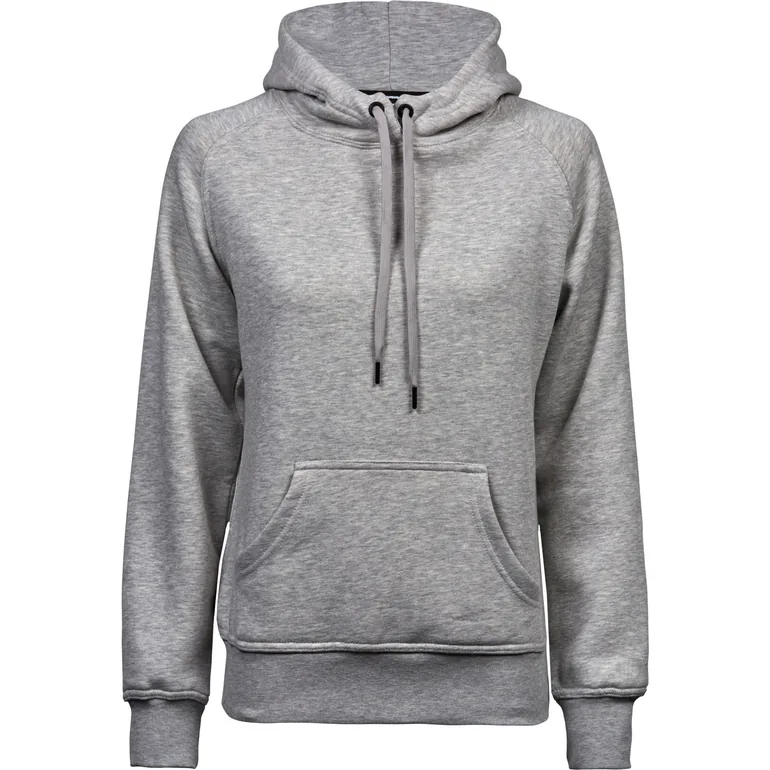 Tee Jays Womens/Ladies Hooded Sweatshirt - Heather Grey