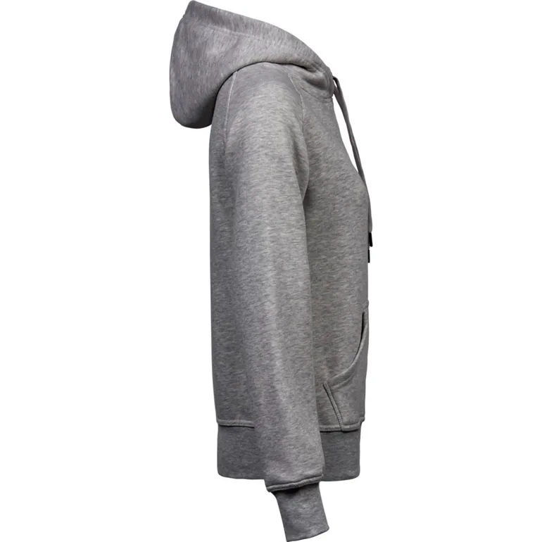 Tee Jays Womens/Ladies Hooded Sweatshirt - Heather Grey - 2