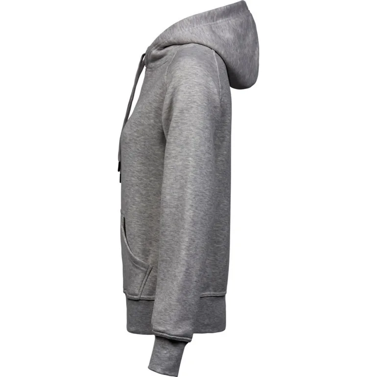 Tee Jays Womens/Ladies Hooded Sweatshirt - Heather Grey - 3