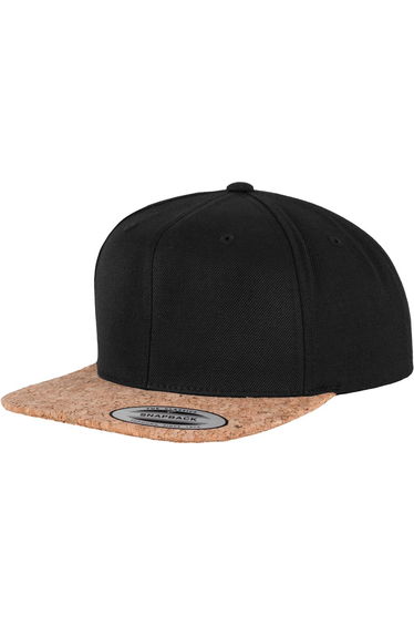 Flexfit By Yupoong Unisex Cork Snapback Cap - Black