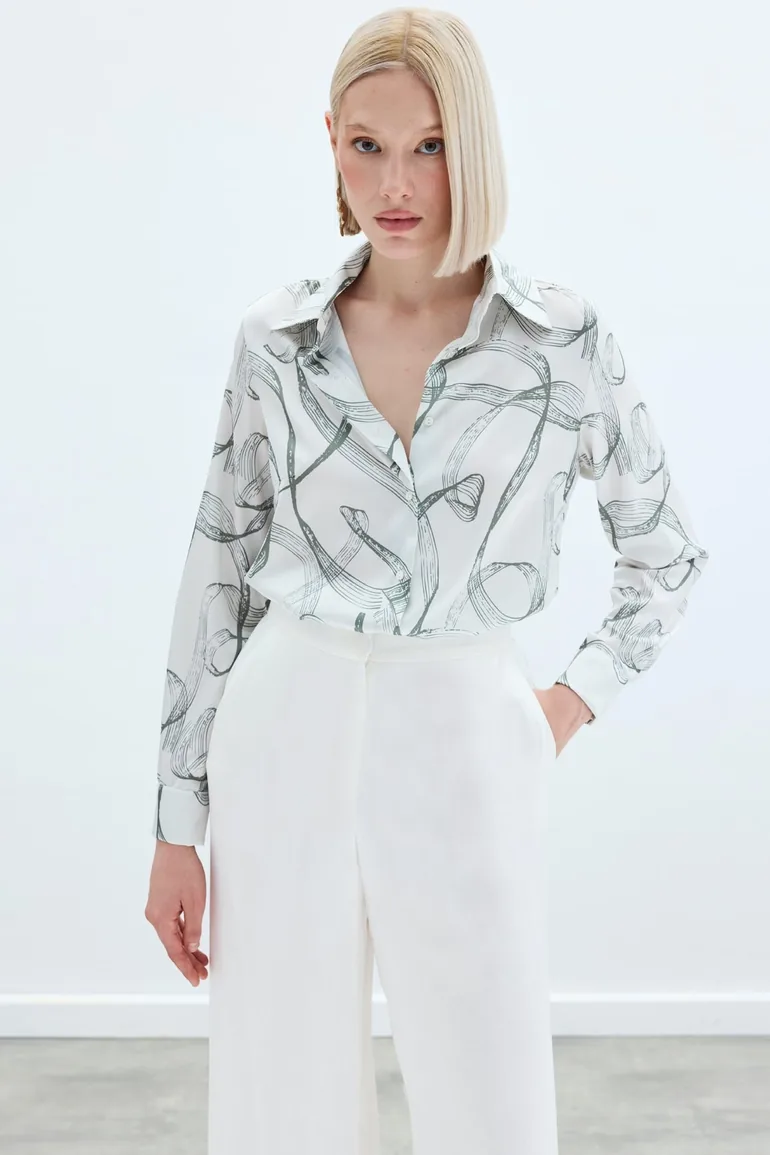 Patterned Classic Shirt - 4