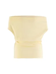 Yellow Knitted Plus Size Blouse - 6