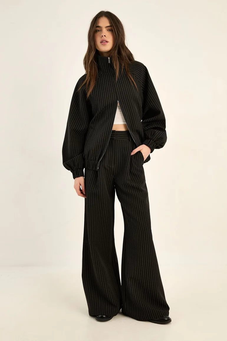 Tailored Pinstripe Track Pant