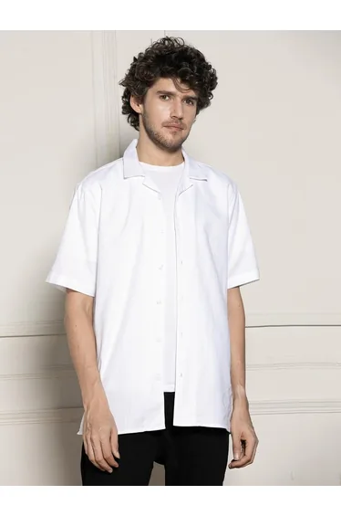 Plain Short Sleeve Casual Shirt