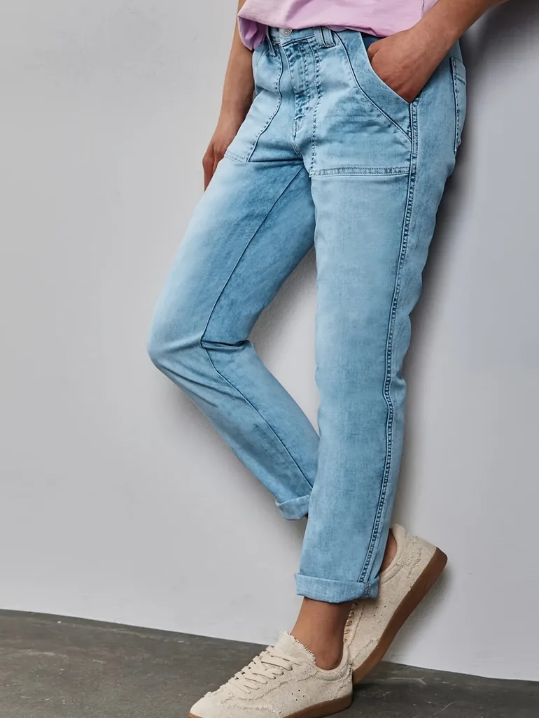 Women Solid Mid Rise Slim Fit Jeans - 3