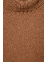Wardrobe Essentials Tan Soft Textured Special Yarn Basic Knitwear Sweater - 2