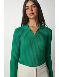 Sweater - Green - Regular fit - 2